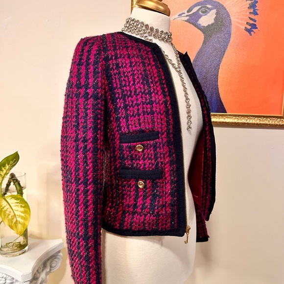 Juicy Couture Tweed Cardigan Jacket - Picture 7 of 8